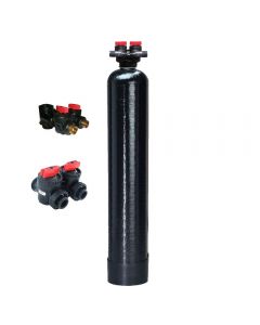 WHOLE HOUSE WATER FILTRATION SYSTEM | 1.0 cu ft Catalytic Carbon | 9" x 48" IN/OUT Valve