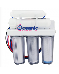 Oceanic Reverse Osmosis Water Filtration System - 5 Stage CORE RO Under Sink Water Filter | 50 GPD - Clear