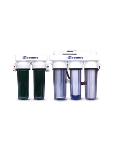 6 Stage - 0 PPM Reverse Osmosis/Deionization Aquarium Reef Water Filter System, 50 GPD | Dual DI Canisters