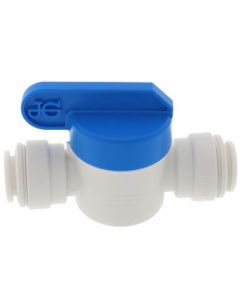 Straight OD Tube Ball Valve Quick Connect Fitting 1/4-Inch by 1/4-Inch OD Valve Start RO Water System