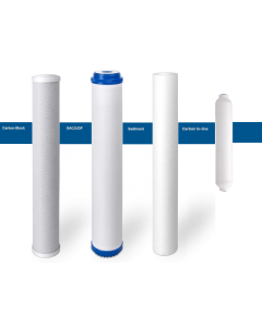 Replacement Standard Slim Filters/Cartridges + Inline for Commercial Reverse Osmosis Water Filtration Systems - 2.5"x20"