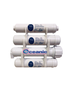 4-Stage Portable Heavy Duty Reverse Osmosis Water Filter Purification System | Low Pressure Membrane | 2.5 x 12" Filters