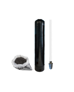 Replacement Water Filter Tank + Pre-loaded Activated Coconut Shell Carbon (GAC) and Riser Tube | 9" x 48" - 1.0 Cubic Ft