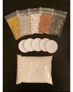 MEDIA REFILL KIT: For 6 Stage- Inline Alkaline | KDF | Mineral pH Balancing Drinking Water Filters