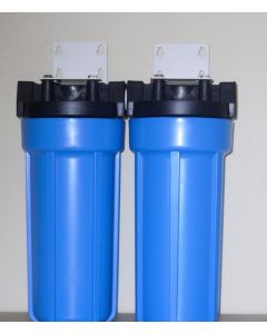 DUAL WHOLE HOUSE WATER FILTERS SYSTEM 3/4" PR