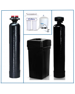 Whole House Package: Water Softener 32,000 Grain + Upflow Carbon Filtration + Drinking Water RO System