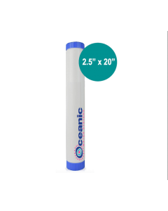 KDF 85 + Catalytic Carbon Water Filter 2.5" x 20" Fits Slim Blue Standard 20" Housing | Commercial RO, Hydroponics