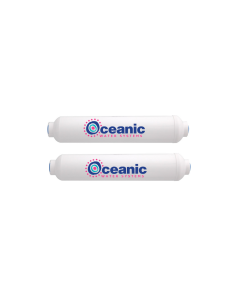2 Replacement Inline Filters for Oceanic HYDRO-PAL Portable & Mini Reverse Osmosis 2" x 10"