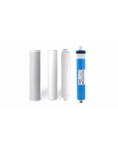 Replacement 4 Stage Reverse Osmosis RO Water Filter Set + Membrane