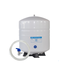 Reverse Osmosis Water Storage Pressure Tank 3 Gallon (2.2 Gal Capacity) PA-E RO-122, PLUS Tank Valve & 1/4" Tubing